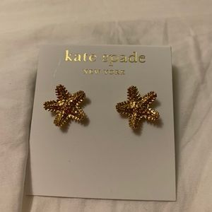 Brand new kate spade starfish earrings
